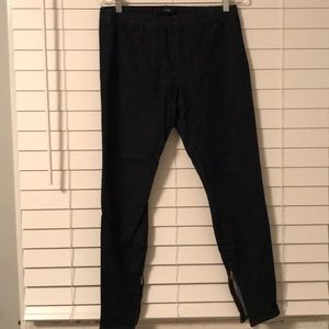 Joe’s jeggings with gold zip on ankle